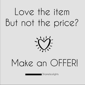 Reasonable offers are accepted!